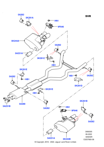 LR139397 - Land Rover ACTUATOR - ELECTRONIC EXHAUST VALVE