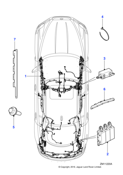 XR814726 - Jaguar Harness shield