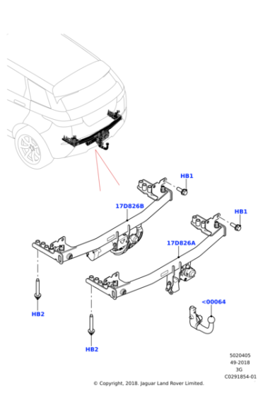 LR114242 - Land Rover Towbar