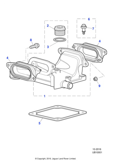 XR82780 - Jaguar Flanged nut