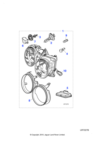 C2S15072 - Jaguar Headlamp burner