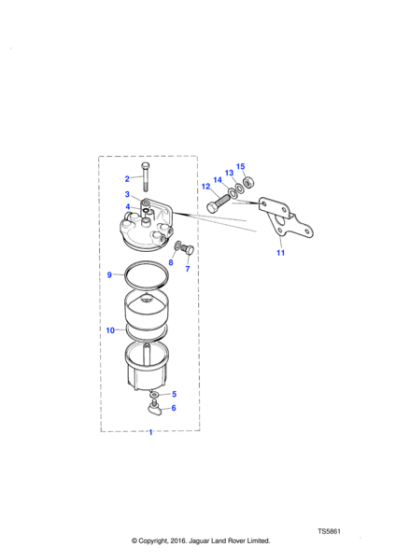 NTC4065 - Land Rover Catcher-fuel filter fuel tank