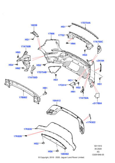 LR117423 - Land Rover Bumper - Cover | Jaguar Land Rover Classic Parts