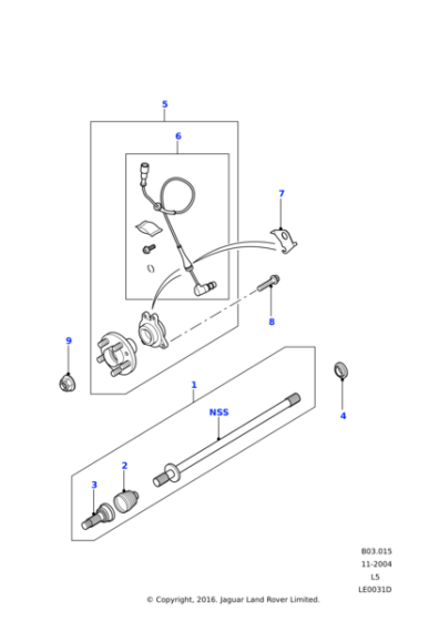 FTC4822 - Land Rover Seal-front driveshaft