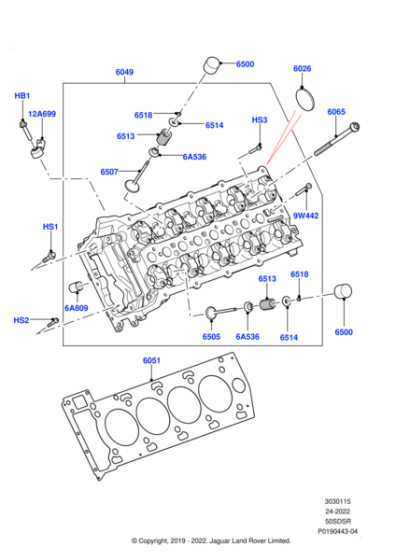 LR101117 - Land Rover Cylinder Head