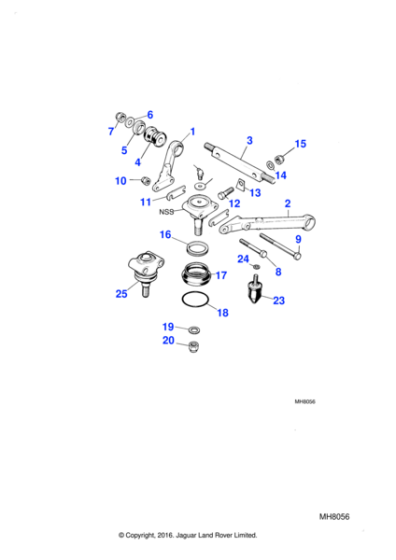 C153081 - Jaguar Spacing plate