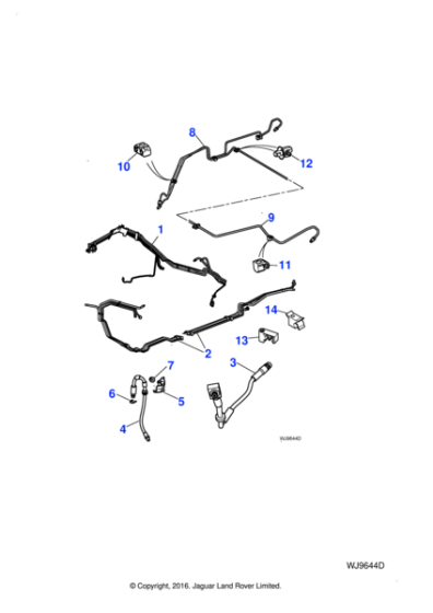 C2S46547 - Jaguar Brake pipe