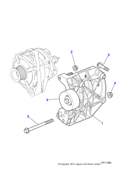 C2C35272 - Jaguar Flange head bolt