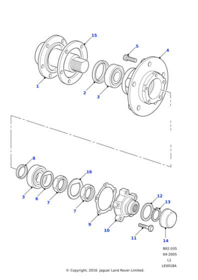 BX110095M - Land Rover Bolt