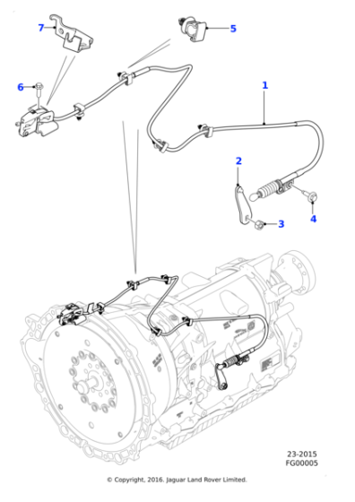 T2H1410 - Jaguar Lock control lever