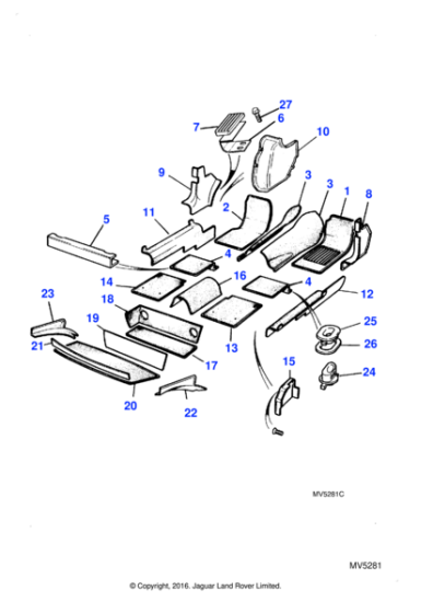 GHE9510EALFM - Jaguar Sill carpet