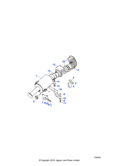 ESR1616 - Land Rover Hose-Flexible
