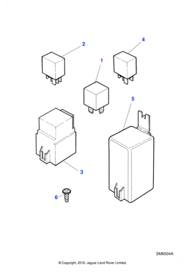 LJA6702AA - Jaguar Module relay