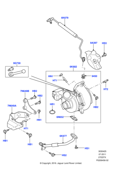 LR021042 - Land Rover Turbocharger