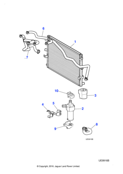 XR839090 - Jaguar Supercharger radiator