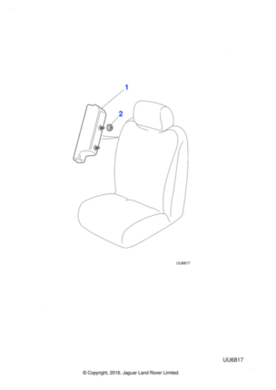 JLM21416 - Jaguar Flanged nut