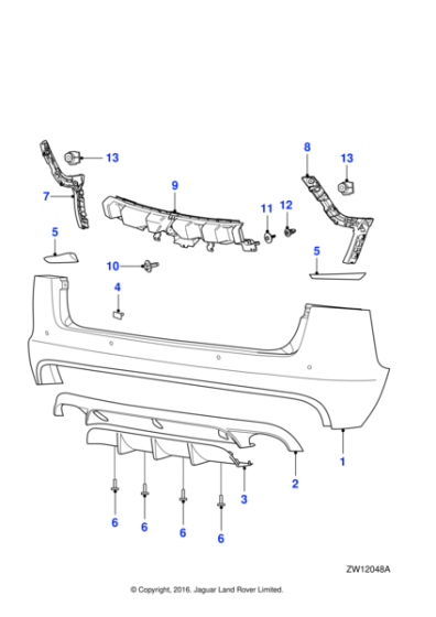 C2Z25614 - Jaguar Valance panel