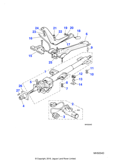 CBC5354 - Jaguar Steering column