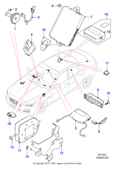 T4N33454 - Jaguar Intrusion sensor