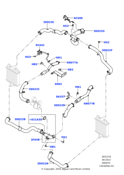 LR062674 - Land Rover Connector - Hose