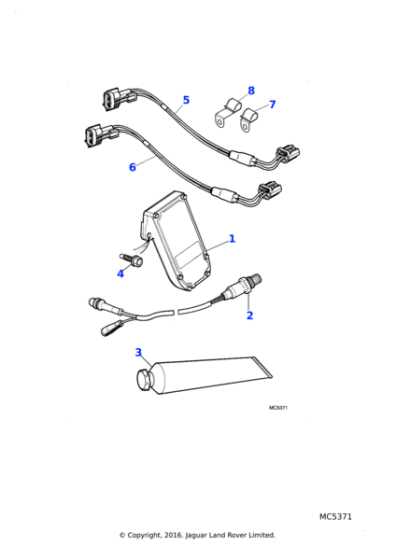 JZP100031 - Jaguar Harness clip