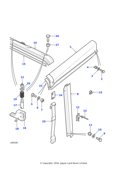 MTC5428 - Land Rover Drain channel