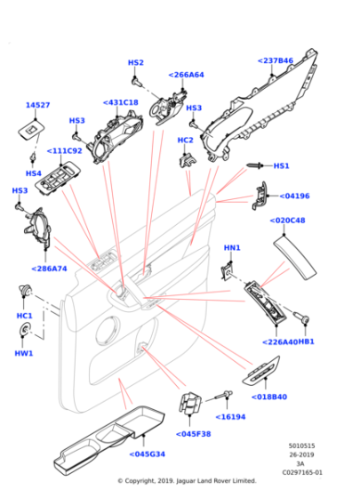 LR126915 - Land Rover Cover - Grab Handle