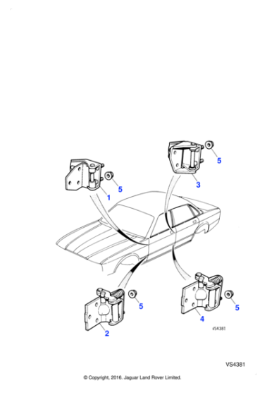 CAP1333 - Jaguar Door hinge