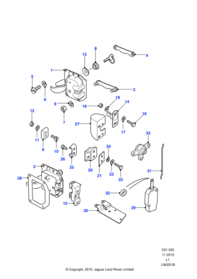 AHR710540 - Land Rover Nut Plate