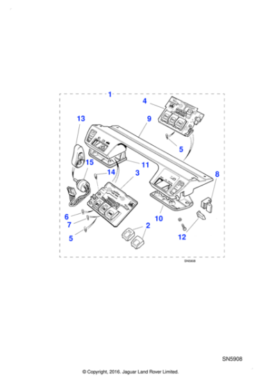 JLM12059 - Jaguar Rotary lamp switch knob