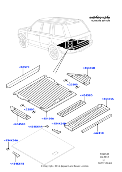 LR031157 - Land Rover Lining - Loading Compartment