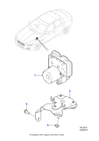 T2H42935 - Jaguar Anti lock brake modulator
