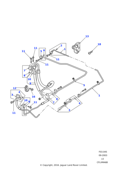BTR6446 - Land Rover Clip-Pipe