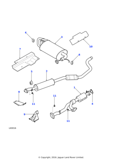 WCG500020 - Land Rover Tailpipe assembly-exhaust system