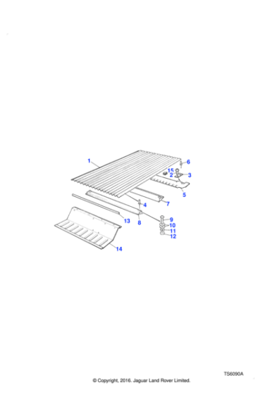 390353 - Land Rover Crossmember assembly-rear floor