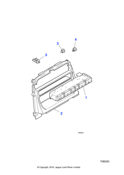 LJB6318AA - Jaguar Console switch cover moulding