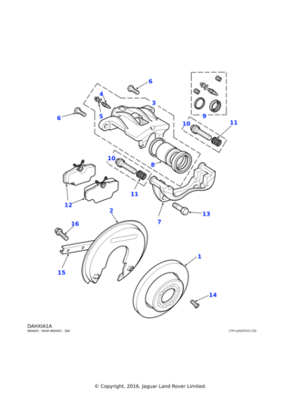 FTC3546 - Land Rover Cover-disc protection brake