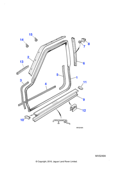 BD26723 - Jaguar Treadplate clip