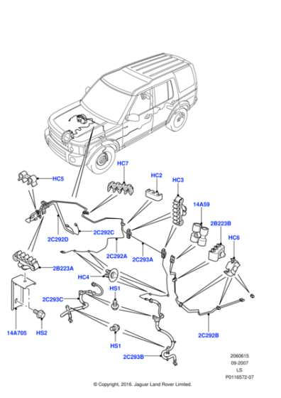 SGB001674 - Land Rover Tube - Brake