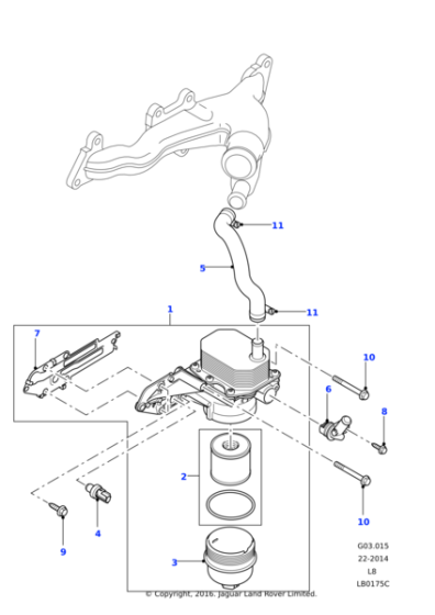 LR004503 - Land Rover Clip - Hose