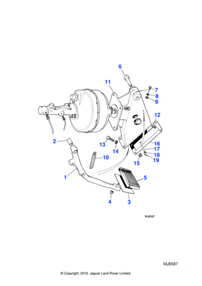 C45667 - Jaguar Pedal housing