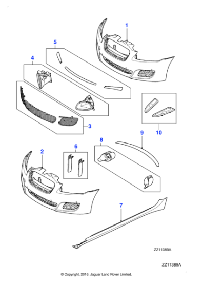 C2Z5623XXX - Jaguar Trunk lid spoiler