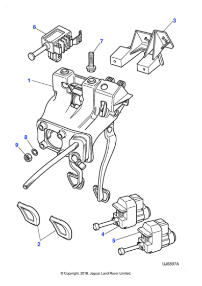 XR85045 - Jaguar Clutch switch