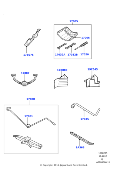 LR029584 - Land Rover Jack - Lifting