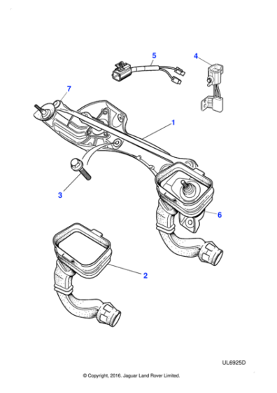 XR852087 - Jaguar Wiper motor and mechanism