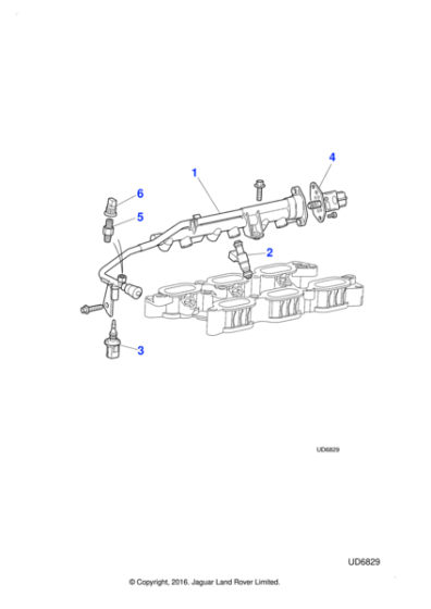 XR815338 - Jaguar Fuel rail