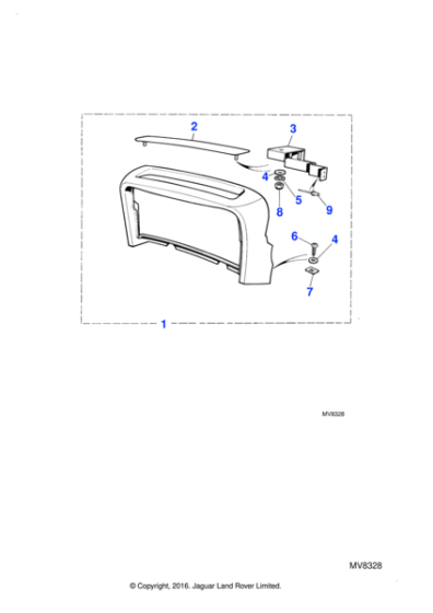 BAC5687 - Jaguar Coin tray cover