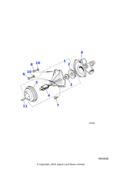 EBC9220 - Jaguar Water pump gasket