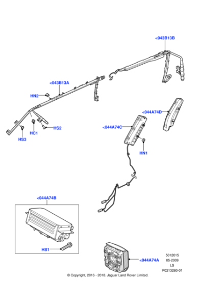 LR018452 - Land Rover Module - Air Bag