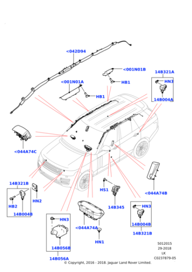 LR037944 - Land Rover Module - Air Bag